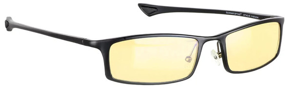 Gunnar Phenom Computer Reading Glasses with Onyx Frame and Amber Lens