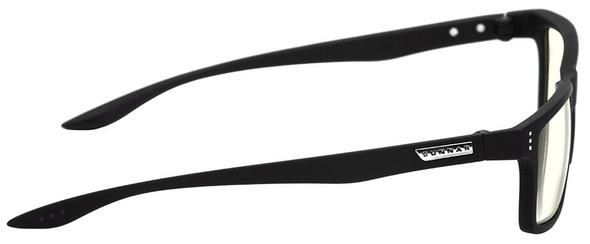 Gunnar Vertex Computer Reading Glasses with Onyx Frame and Liquet Lens - Side