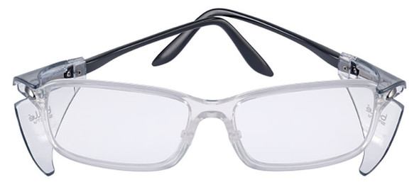 Bolle B809L Safety Glasses with Side Shields and Clear Blue-Blocker Lens PXFB809108