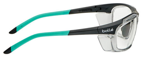Bolle Harper Safety Glasses with Clear Blue-Blocker Lens - Side View PXFHARP208