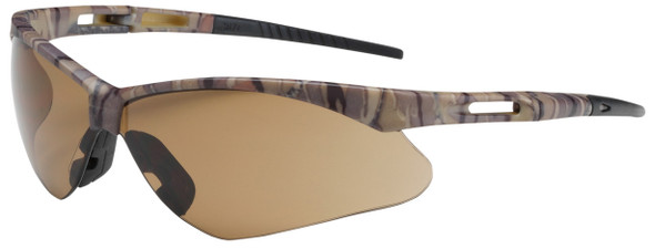 Bouton Anser Safety Glasses with Camouflage Frame and Brown Lens 250-AN-10121