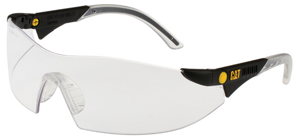 CAT Dozer Safety Glasses with Black Frame and Clear Lens DOZER-100