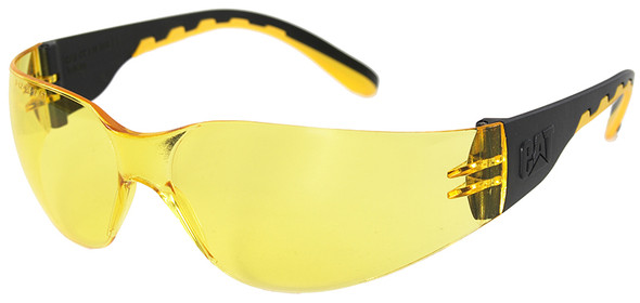 CAT Track Safety Glasses with Black Frame and Yellow Lens TRACK-112
