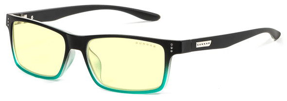 Gunnar Cruz Computer Glasses with Onyx Teal Frame and Amber Lens