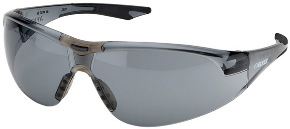 Elvex Avion Safety Glasses with Black Temples and Gray Anti-Fog Lens