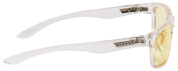 Gunnar Enigma Computer Glasses with Void Frame and Amber Lens - Side