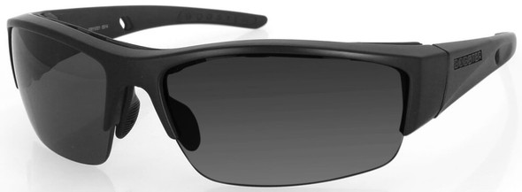 Bobster Ryval 2 Safety Sunglasses with Matte Black Frame and Smoke Anti-Fog Lenses