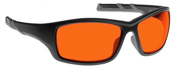 NoIR BluGard Deluxe Nighttime Eyewear with Black Frame and Orange Lens