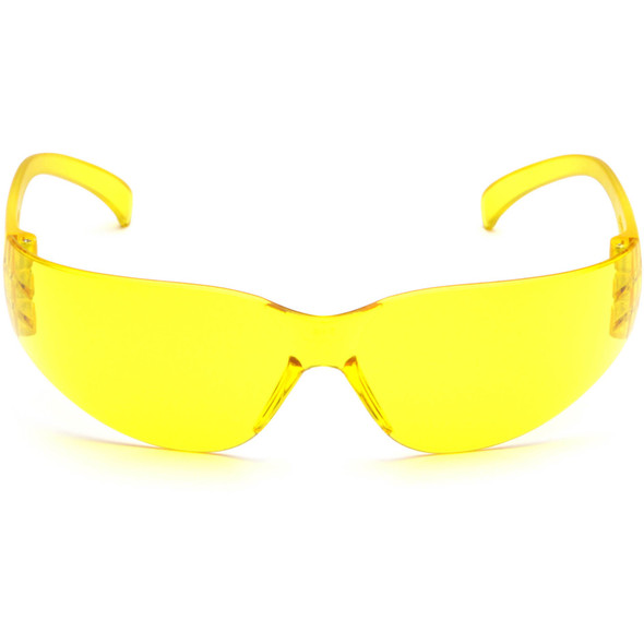 Pyramex Intruder Safety Glasses with Amber Lens S4130S Front View