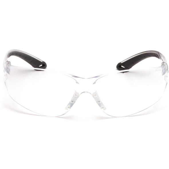 Pyramex Itek Safety Glasses with Clear Anti-Fog Lens S5810ST Front View
