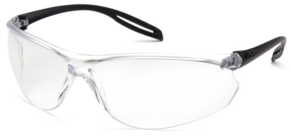 Pyramex Neshoba Safety Glasses with Black Temple and Clear Anti-Fog Lens S9710S