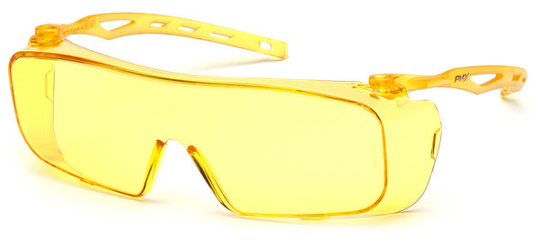 Pyramex Cappture S9930ST Safety Glasses with H2X Amber Anti-Fog Lens