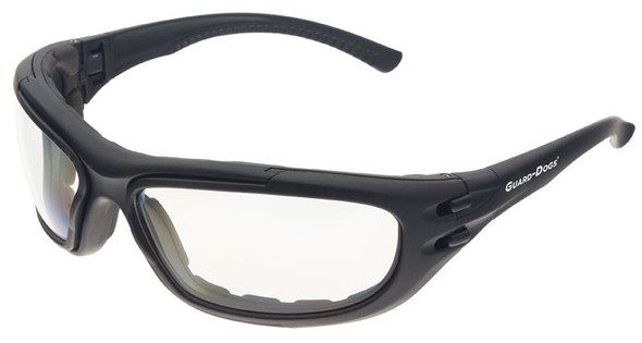 Guard Dogs G100 Safety Glasses/Goggle with Black Frame and Clear Anti-Fog Lenses 2G102014