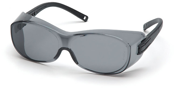 Pyramex S3520SJ OTS Safety Glasses Black Temples Gray Lens