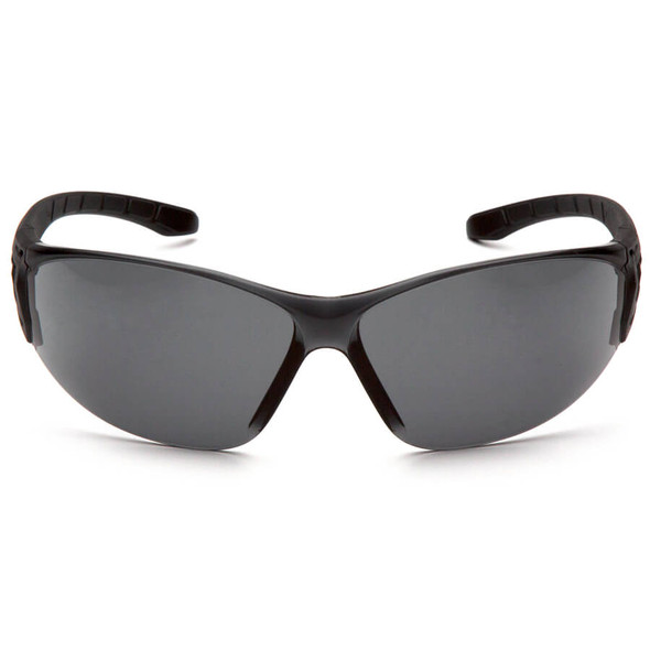 Pyramex Trulock Dielectric Safety Glasses with Black Temples and Gray Anti-Fog Lens - Front SB9520ST 