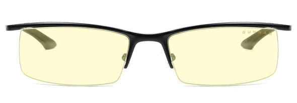 Gunnar Emissary Computer Glasses with Onyx Frame and Amber Lens - Front