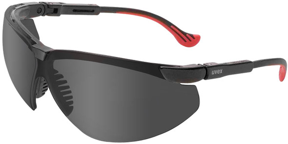 Uvex Genesis XC Safety Glasses Black Frame Gray Lens S3301