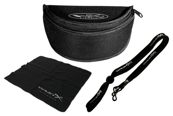 Accessories included with Wiley X PT-1 Ballistic Sunglasses Kit