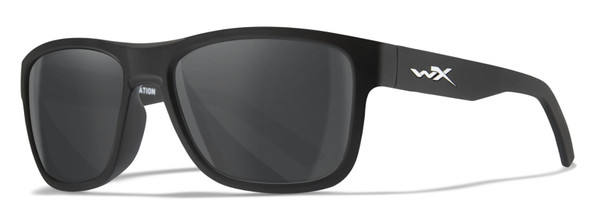 Wiley X Ovation Safety Sunglasses with Matte Black Frame and Smoke Grey Lens AC6OVN01